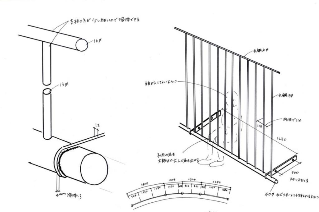 Japanese engineered handrail.