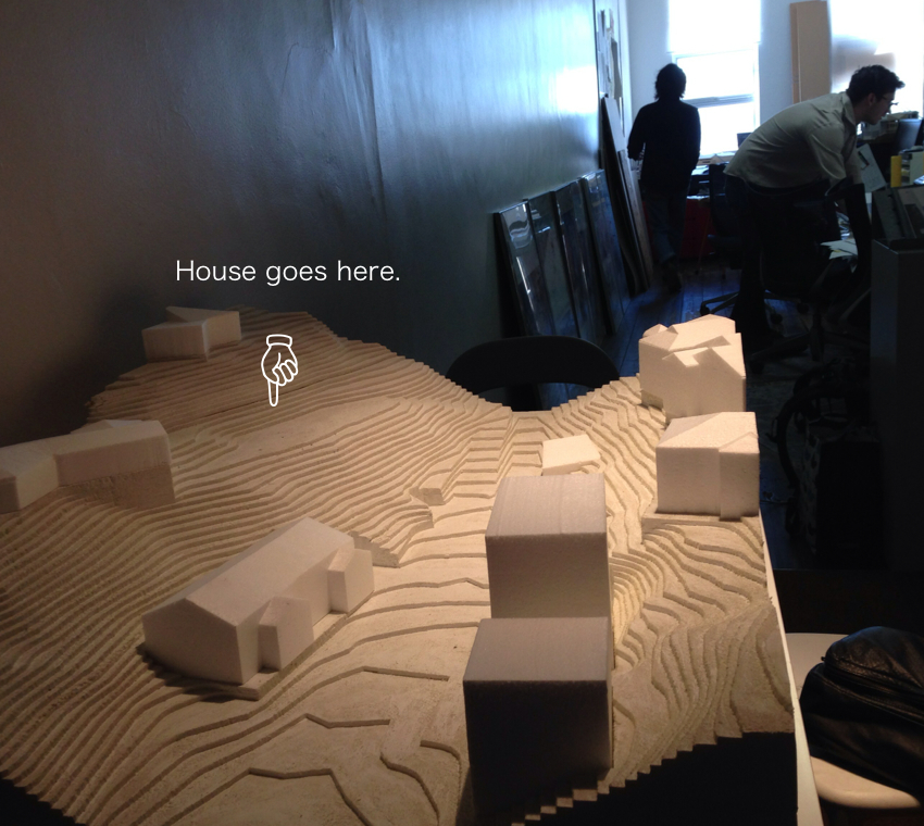 The contour model in the Phorm offices in West End, Queensland, Australia.