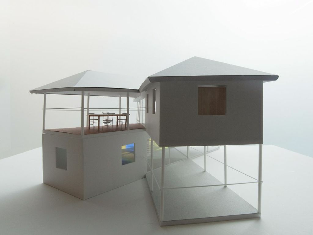 A deck on the top, a deck on the bottom and vice versa.