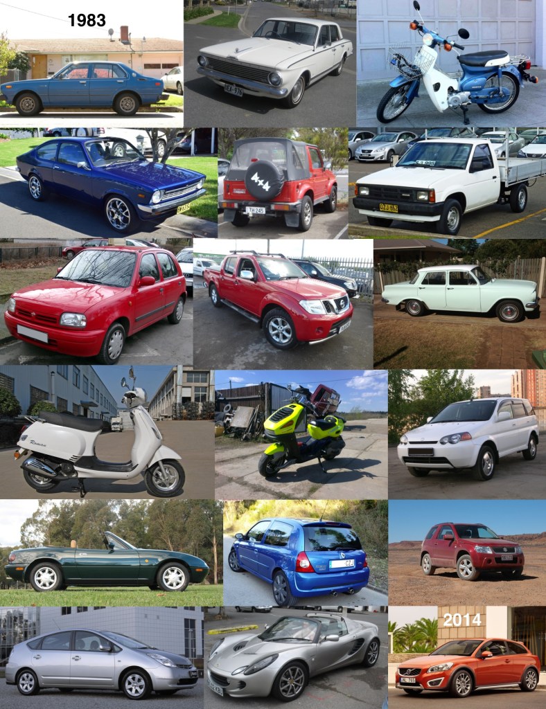 The Story of My Life (told in cars).