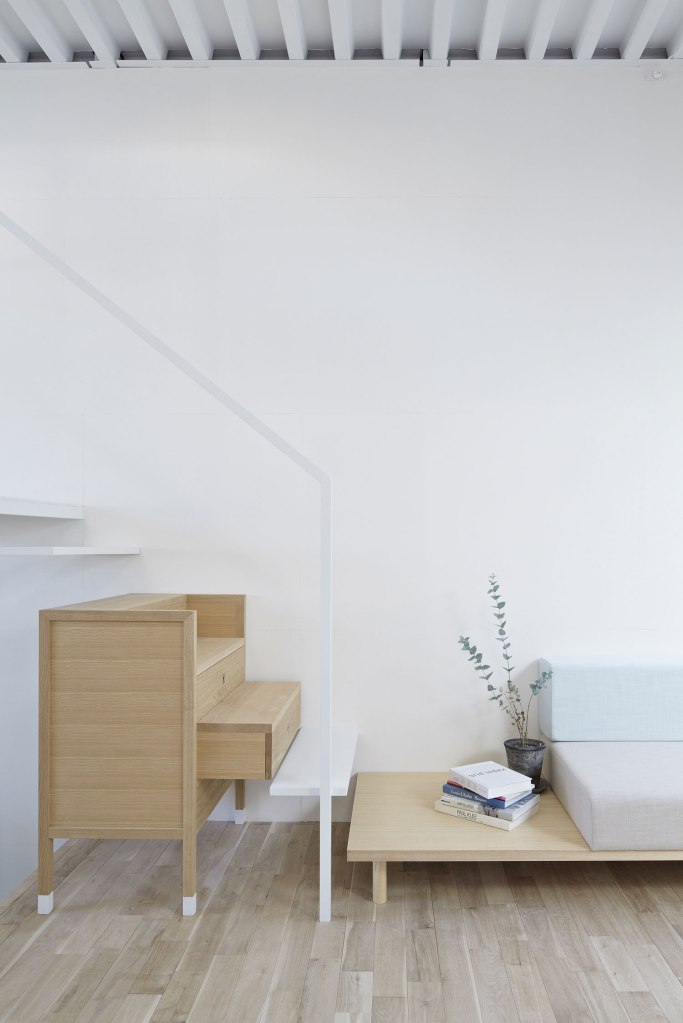 Yo Shimada's chest of drawers stair furniture.