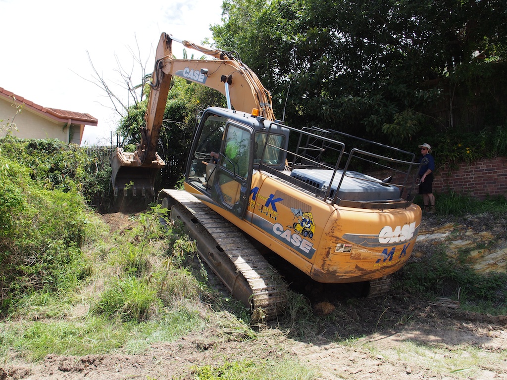 Digging the rear platform.