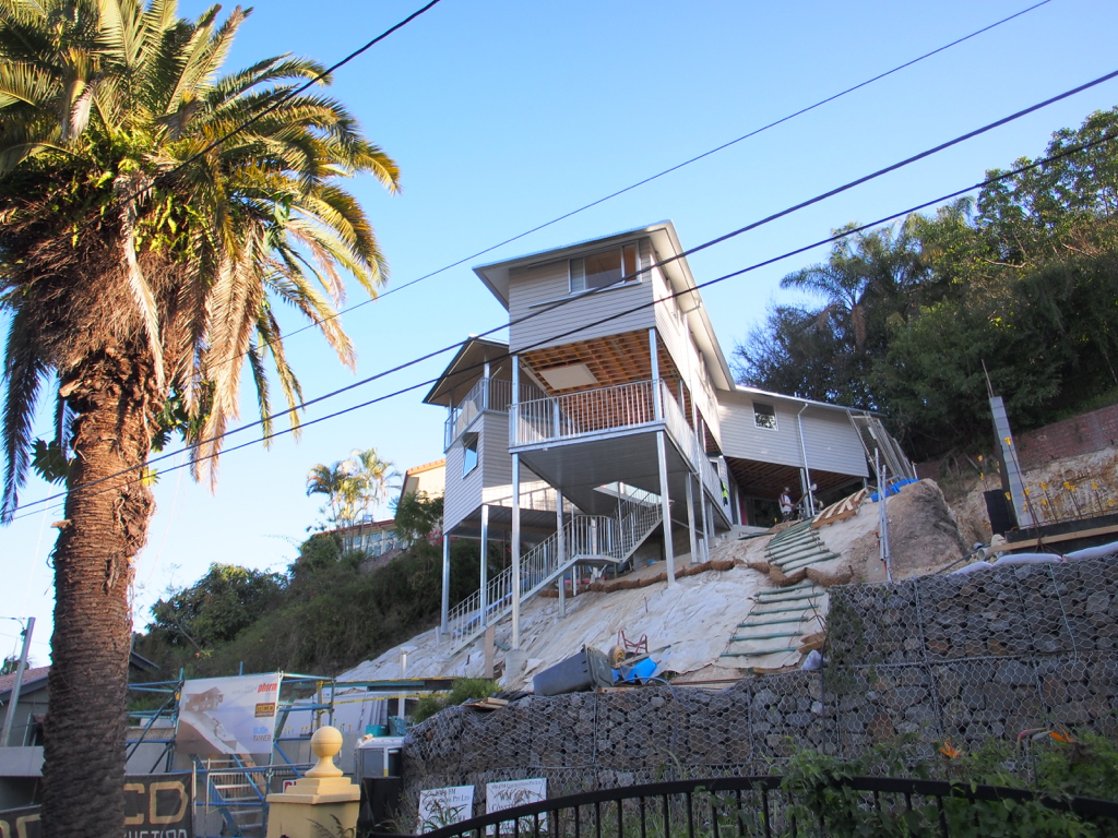 Fully revealed from the northern side.